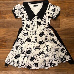 Black and White Cat Dress Boat Collar by Dark in Love from Nordstroms